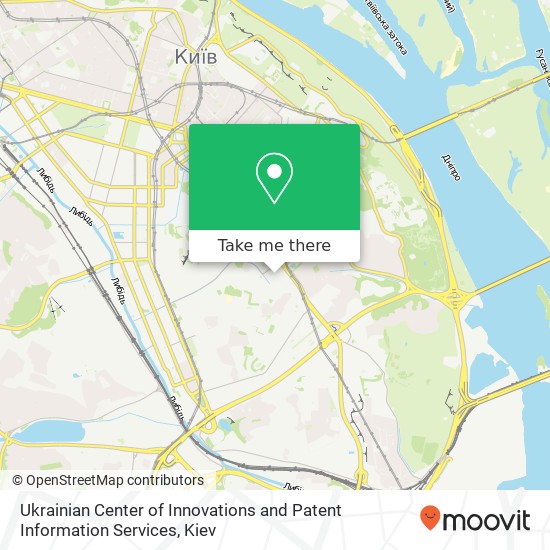Карта Ukrainian Center of Innovations and Patent Information Services