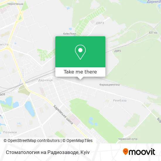 Карта Стоматология на Радиозаводе