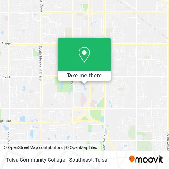 Tulsa Community College - Southeast map