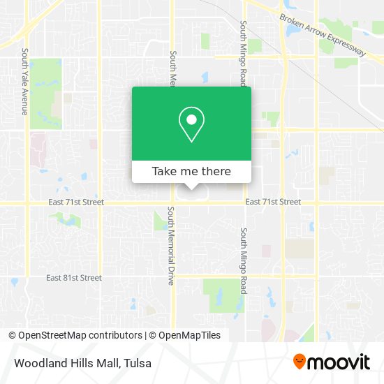 Mapa de Woodland Hills Mall