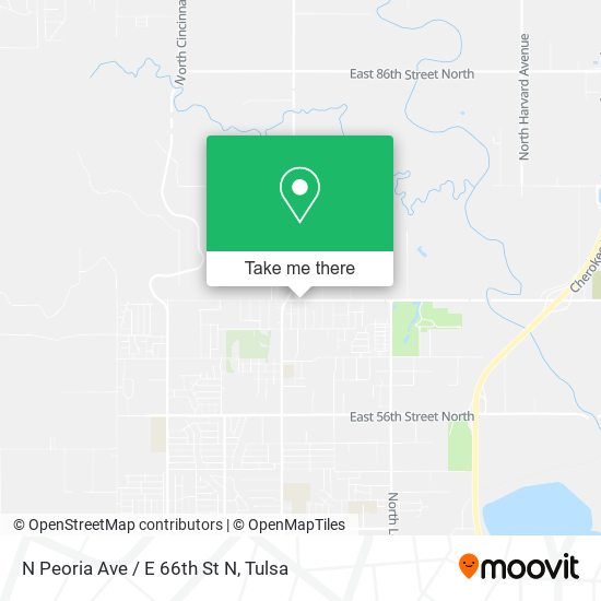 Mapa de N Peoria Ave / E 66th St N