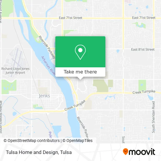 Tulsa Home and Design map