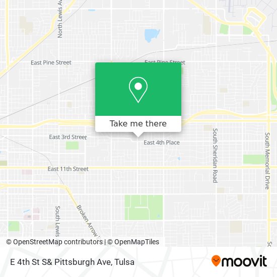 E 4th St S& Pittsburgh Ave map