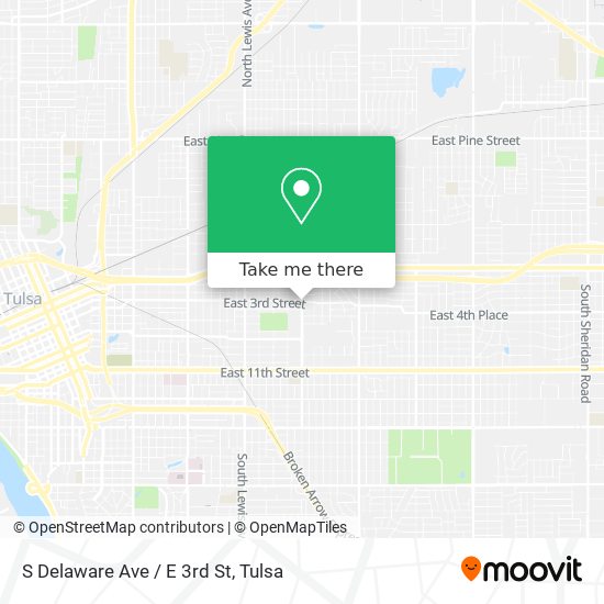 Mapa de S Delaware Ave / E 3rd St