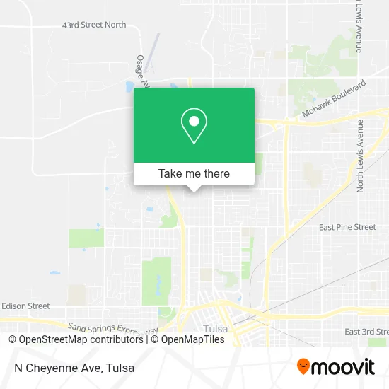 N Cheyenne Ave map