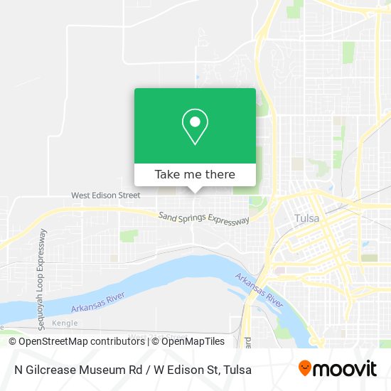 N Gilcrease Museum Rd / W Edison St map