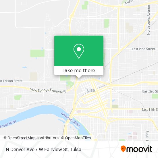 N Denver Ave / W Fairview St map