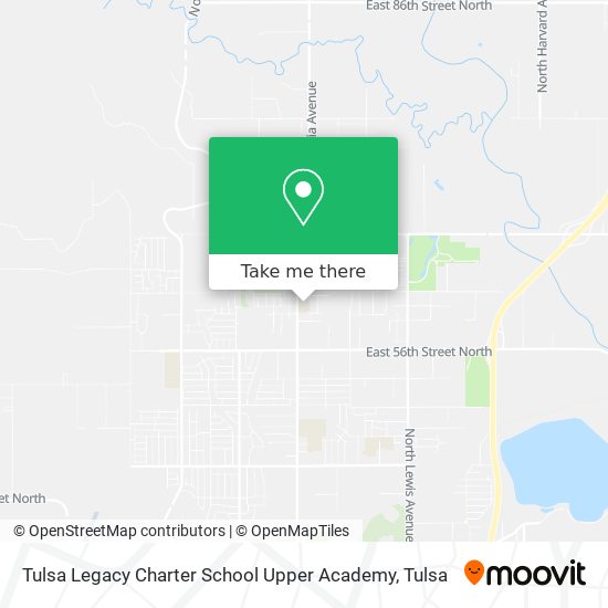 Tulsa Legacy Charter School Upper Academy map