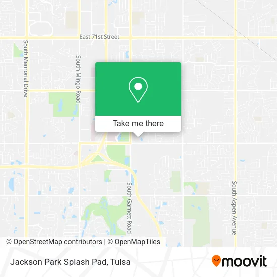 Jackson Park Splash Pad map