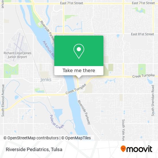 Riverside Pediatrics map