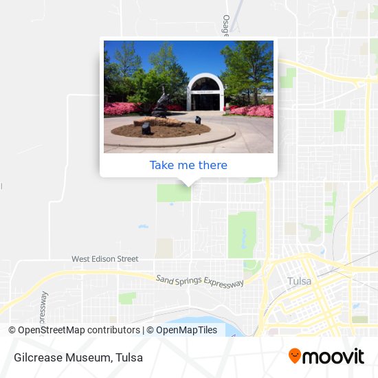 Mapa de Gilcrease Museum