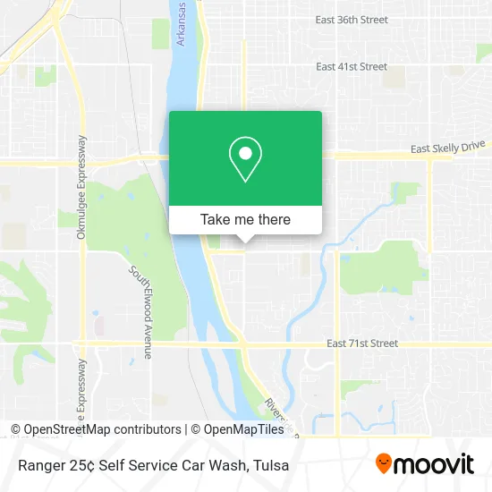 Ranger 25¢ Self Service Car Wash map