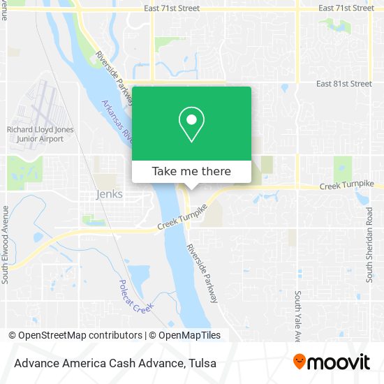 Advance America Cash Advance map