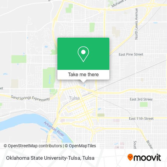 Mapa de Oklahoma State University-Tulsa