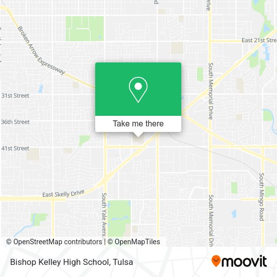 Mapa de Bishop Kelley High School
