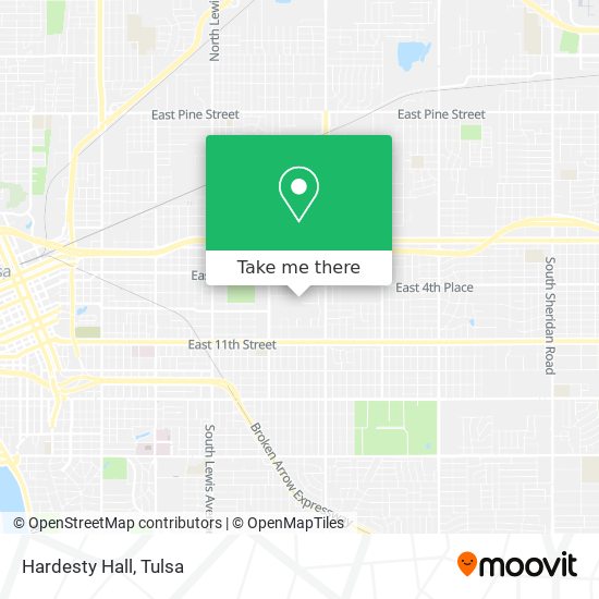 Mapa de Hardesty Hall