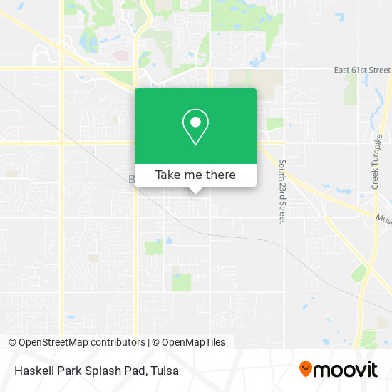 Haskell Park Splash Pad map