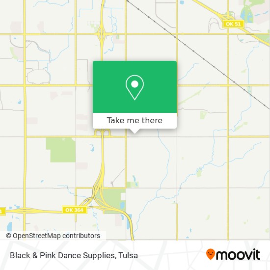 Black & Pink Dance Supplies map