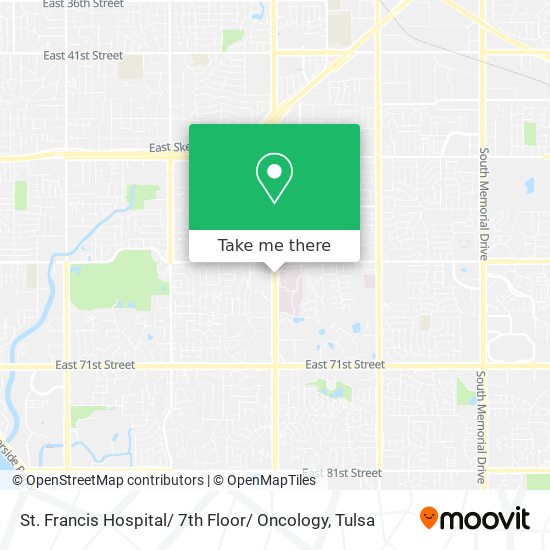 Mapa de St. Francis Hospital/ 7th Floor/ Oncology