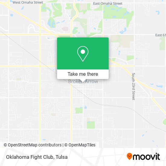 Oklahoma Fight Club map