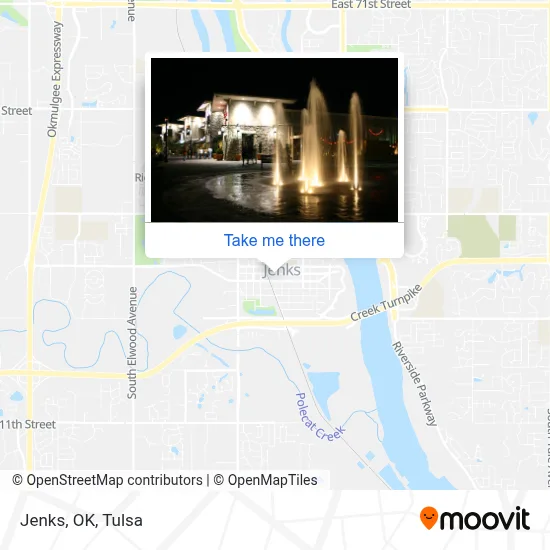 Jenks, OK map