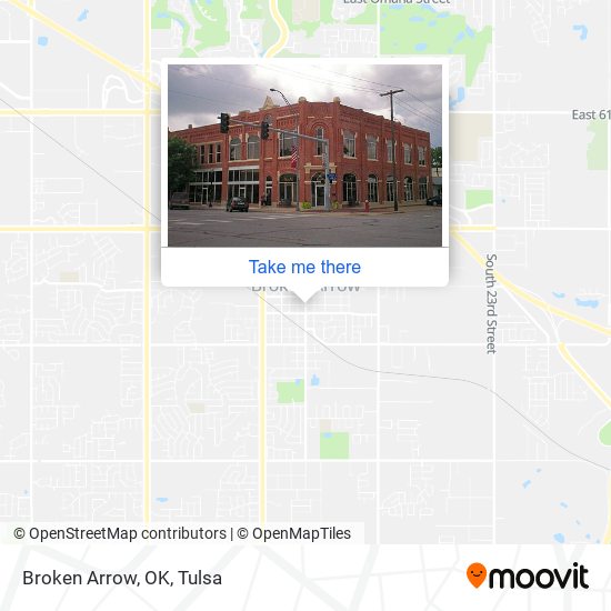 Mapa de Broken Arrow, OK