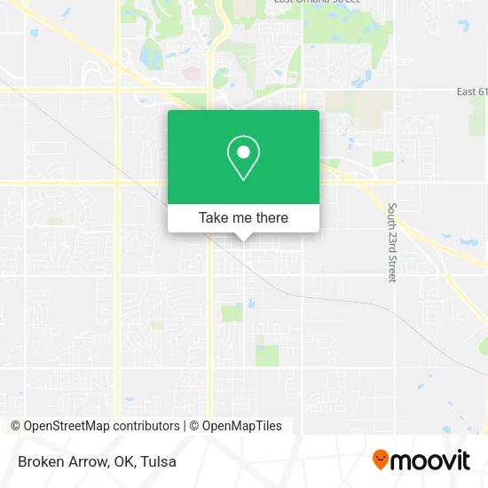 Broken Arrow, OK map
