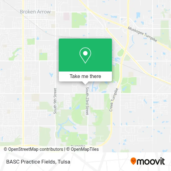 BASC Practice Fields map