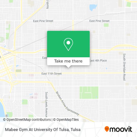Mabee Gym At University Of Tulsa map