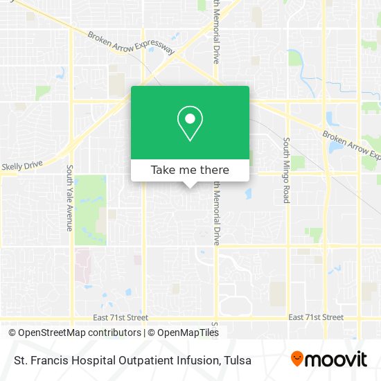 St. Francis Hospital Outpatient Infusion map