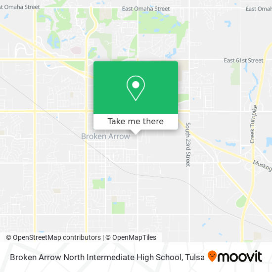 Broken Arrow North Intermediate High School map