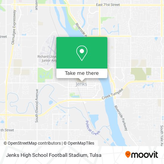 Mapa de Jenks High School Football Stadium