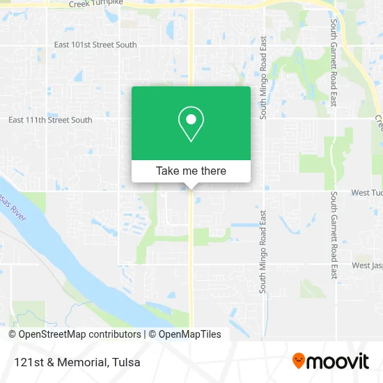 121st & Memorial map