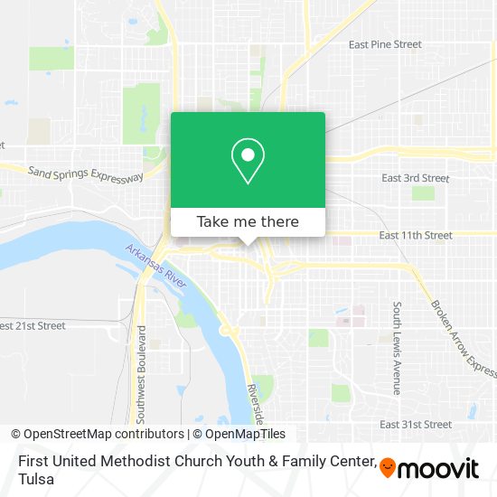 Mapa de First United Methodist Church Youth & Family Center