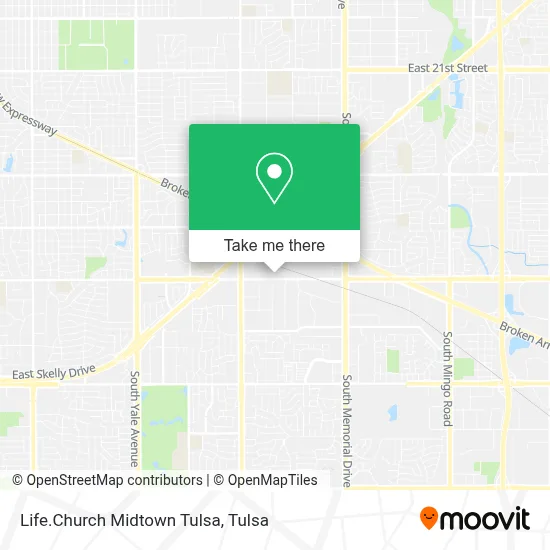 Life.Church Midtown Tulsa map