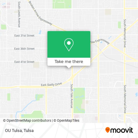 OU Tulsa map