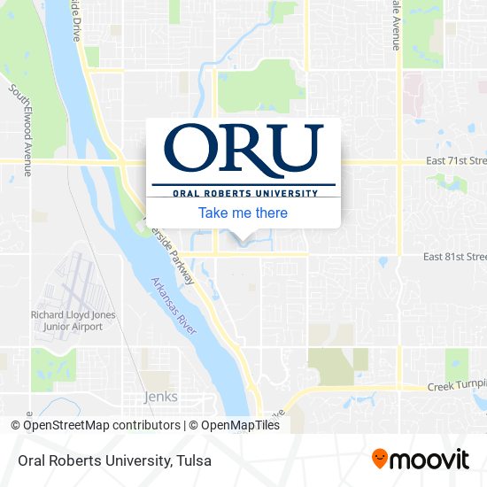 Mapa de Oral Roberts University