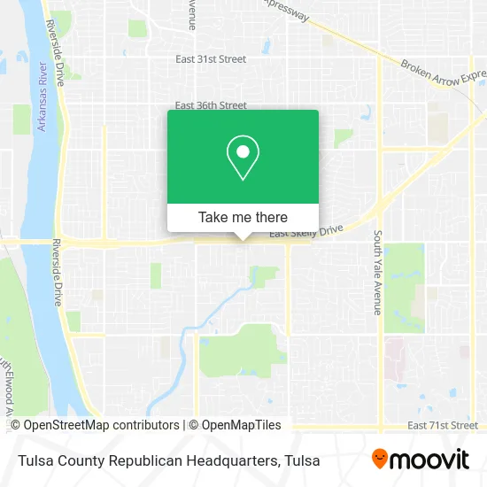Tulsa County Republican Headquarters map