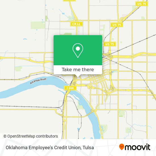 Oklahoma Employee's Credit Union map