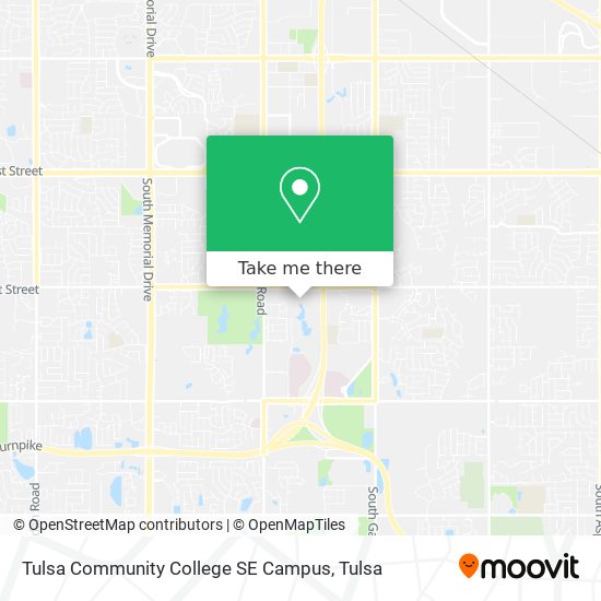 Tulsa Community College SE Campus map