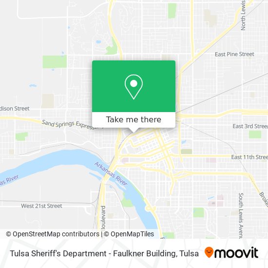 Mapa de Tulsa Sheriff's Department - Faulkner Building