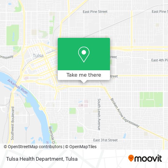 Tulsa Health Department map