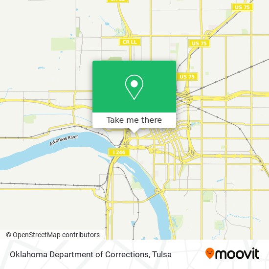 Oklahoma Department of Corrections map