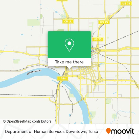 Department of Human Services Downtown map