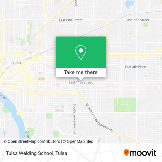 Tulsa Welding School map