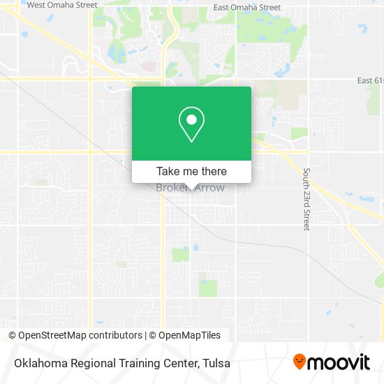 Mapa de Oklahoma Regional Training Center