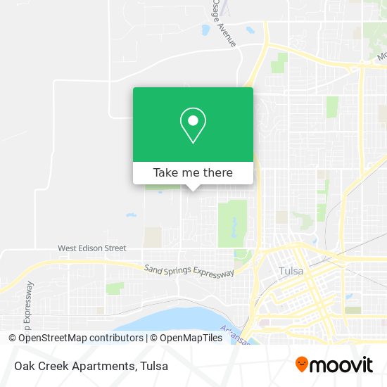 Mapa de Oak Creek Apartments