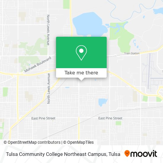 Tulsa Community College Northeast Campus map