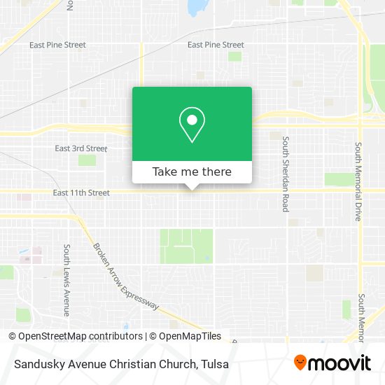 Sandusky Avenue Christian Church map