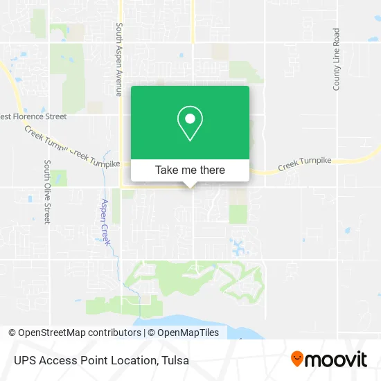 UPS Access Point Location map